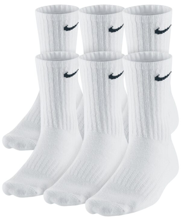 Unisex Cotton Crew Socks, 6-Pack