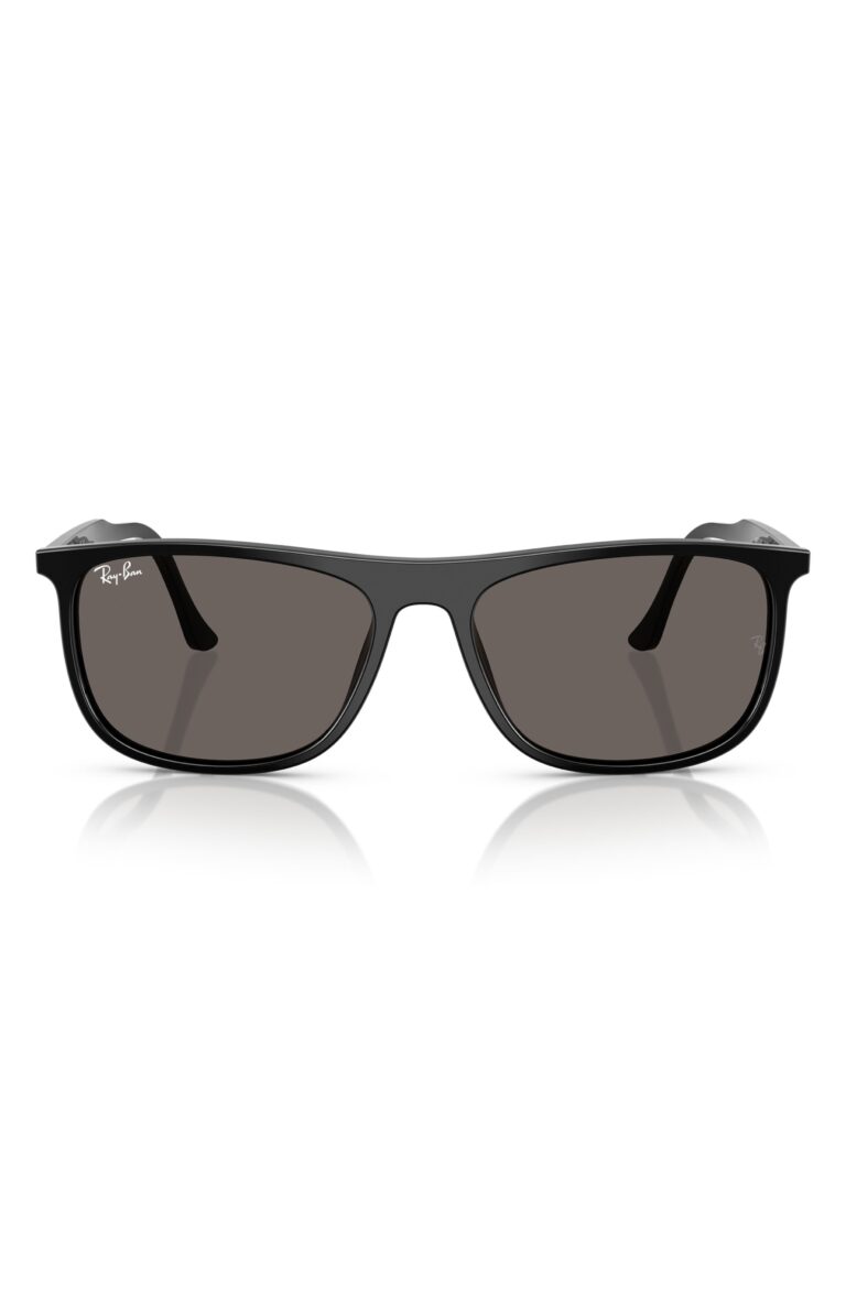 58mm Gradient Rectangular Sunglasses