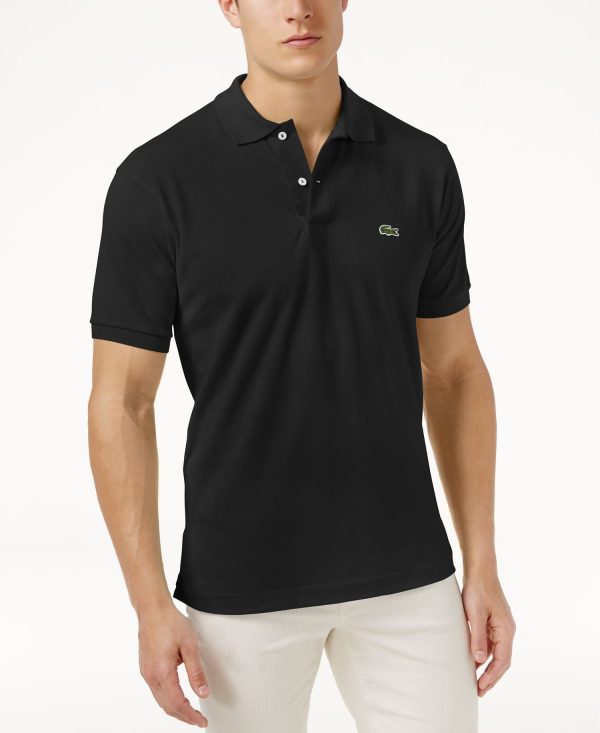 Men's Slim Fit Short Sleeve Ribbed Polo Shirt