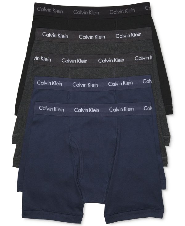 Men's Cotton Classic Boxer Briefs Underwear, 5-Pack