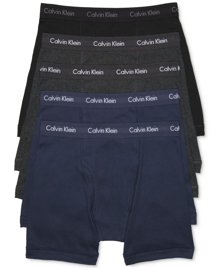 Men's Cotton Classic Boxer Briefs Underwear, 5-Pack