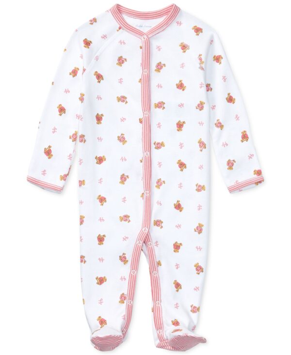 Baby Girls Polo Bear Cotton Coverall