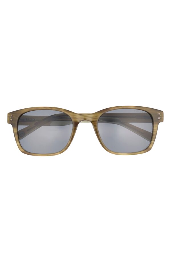56mm Polarized Rectangular Sunglasses