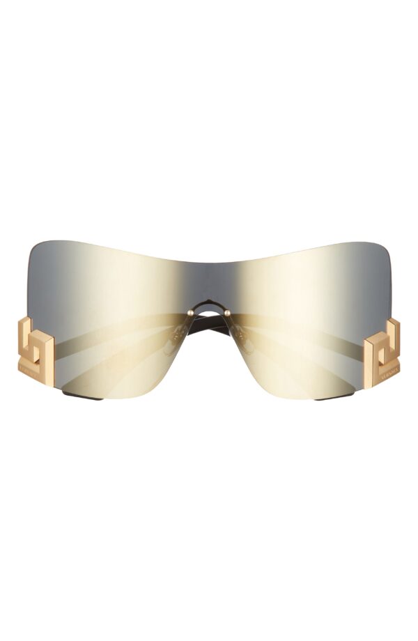 40mm Irregular Mirror Shield Sunglasses