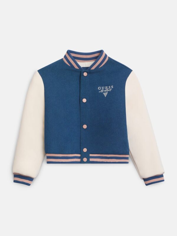 bella varsity denim jacket (7-14)