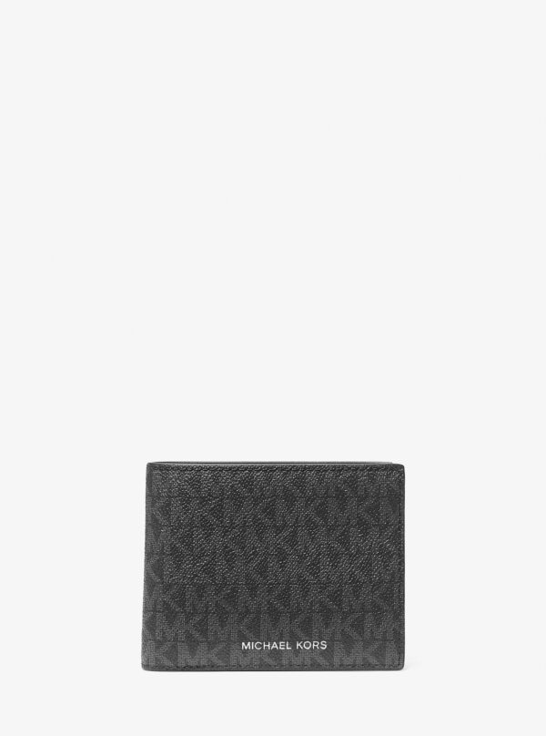 harrison logo billfold wallet with passcase