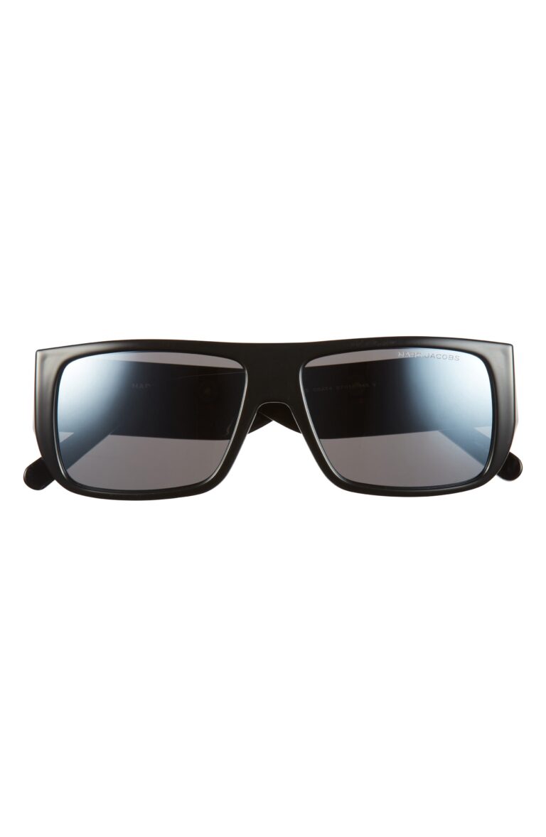 Logo 55mm Square Sunglasses