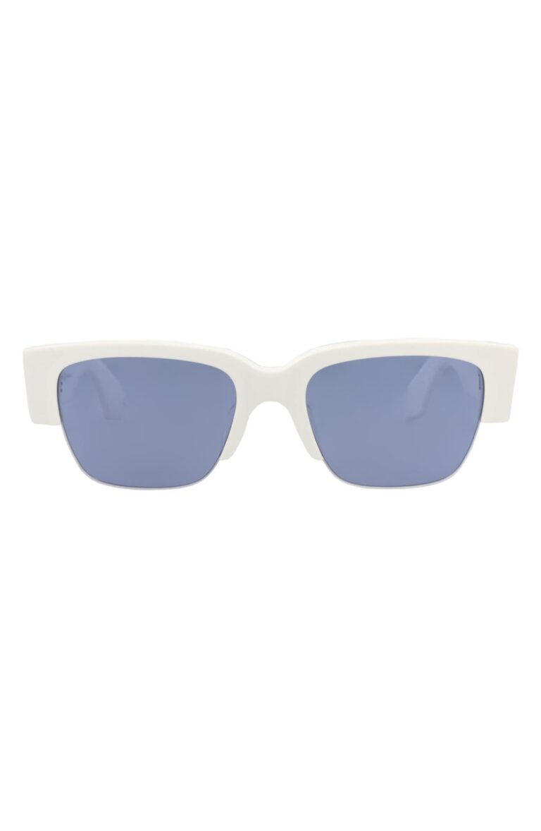 54mm Half Rim Sunglasses