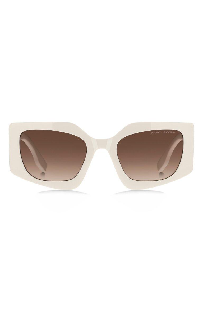 53mm Gradient Rectangular Sunglasses