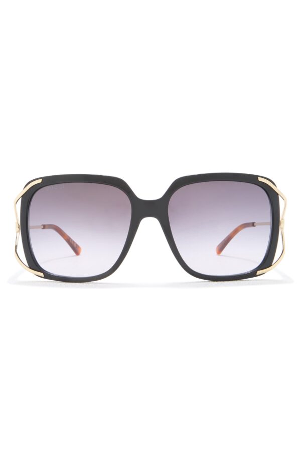 56mm Oversize Square Sunglasses