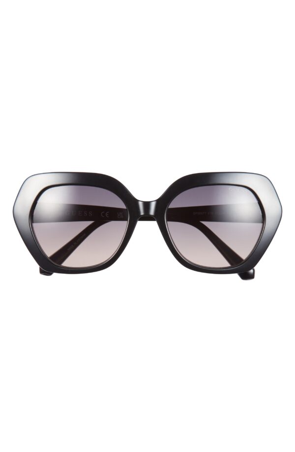 55mm Gradient Round Sunglasses