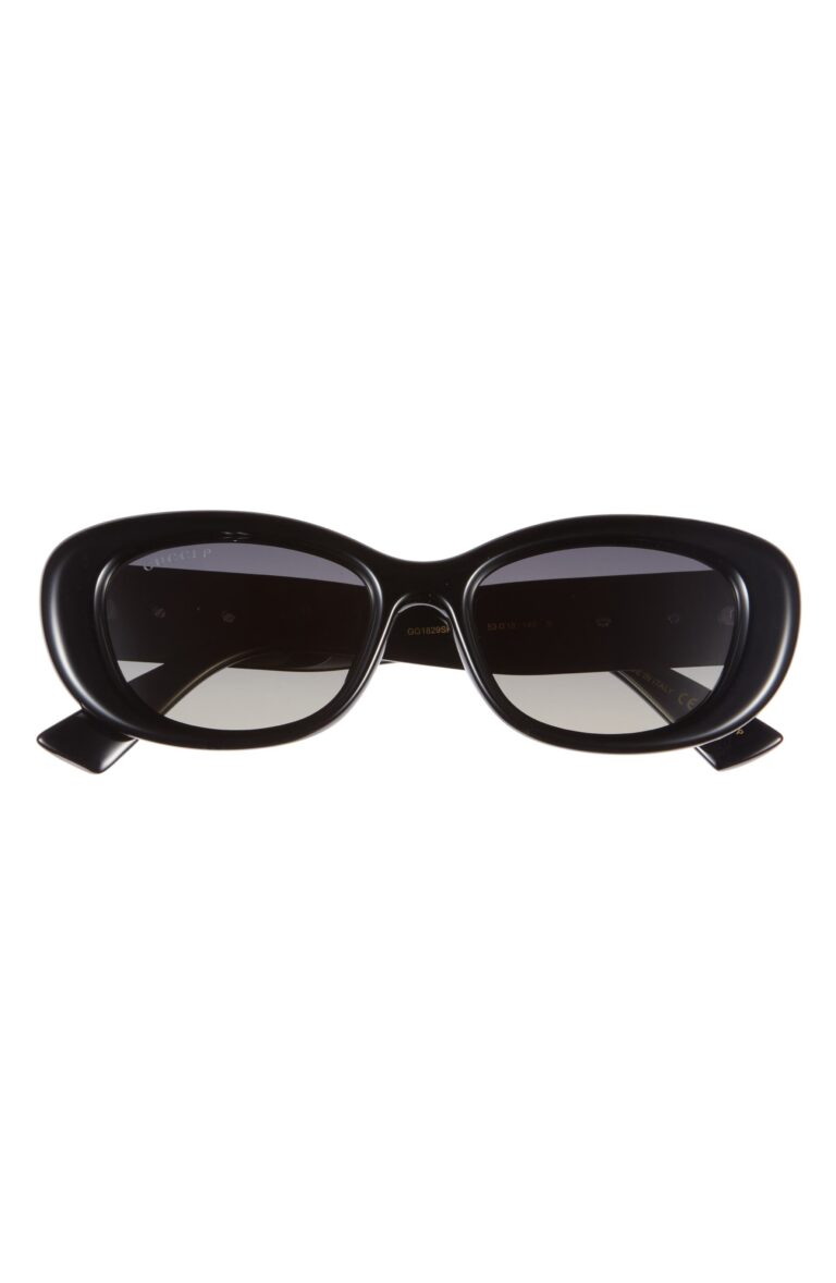 53mm Polar Gradient Oval Sunglasses