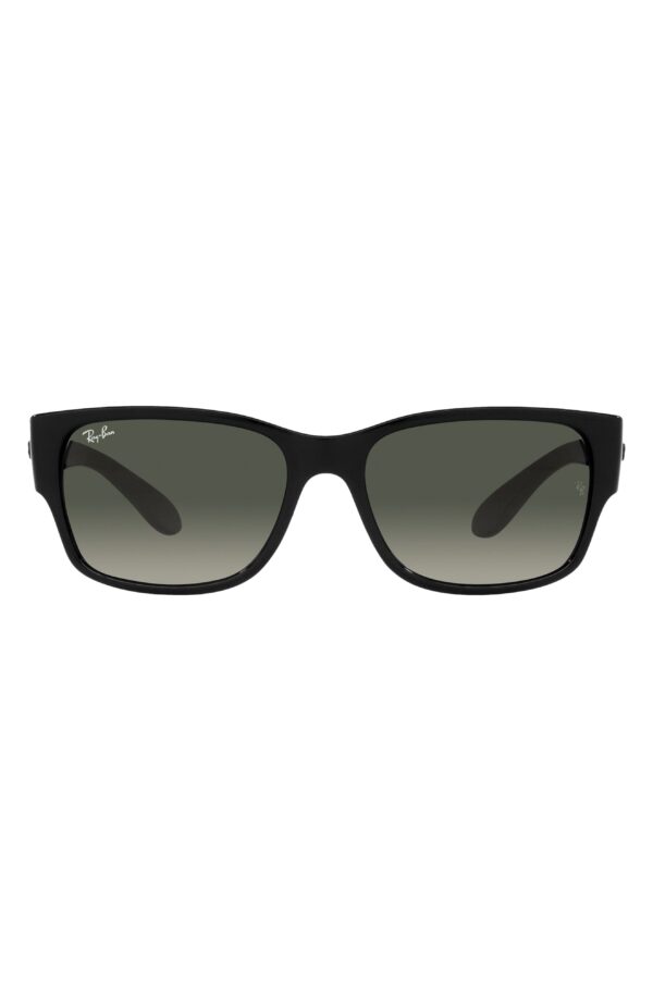 58mm Gradient Rectangular Sunglasses