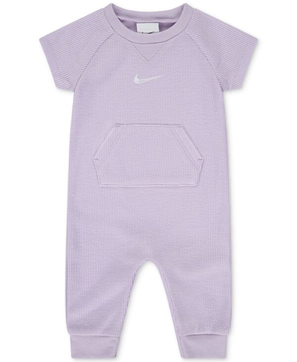 Baby Essentials Short-Sleeve Waffle Coverall