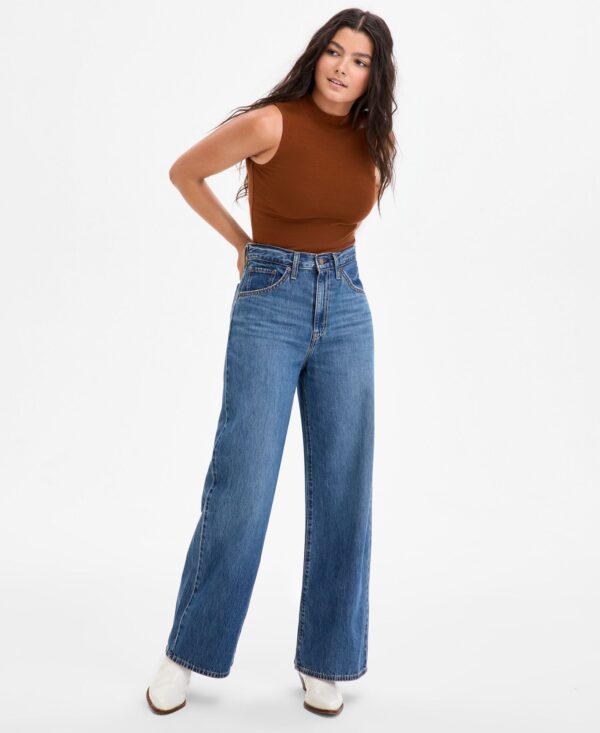 Women's Cinch-Waist Lightweight Baggy Jeans