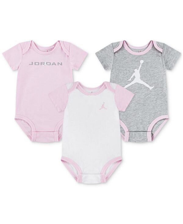 Baby Girl or Boy MJ Brooklyn Essentials Bodysuits, 3 Pack