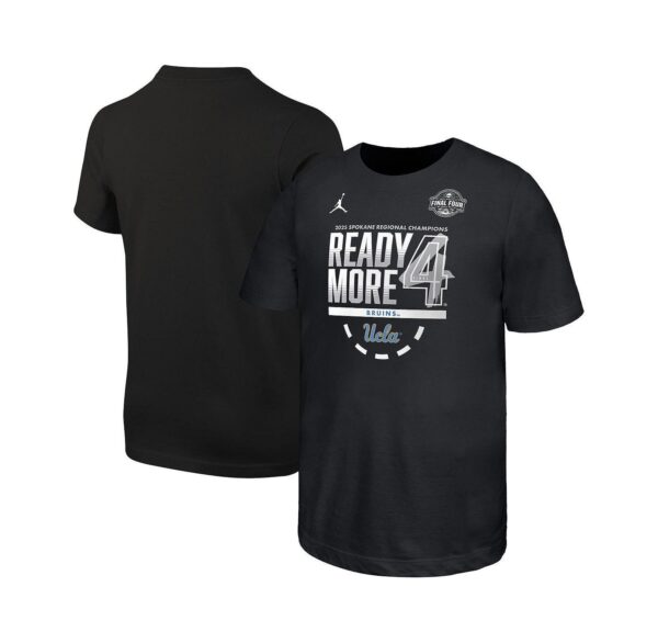 Big Boys and Girls Black UCLA Bruins 2025 NCAA Women's Basketball Tournament March Madness Final Four Locker Room T-Shirt