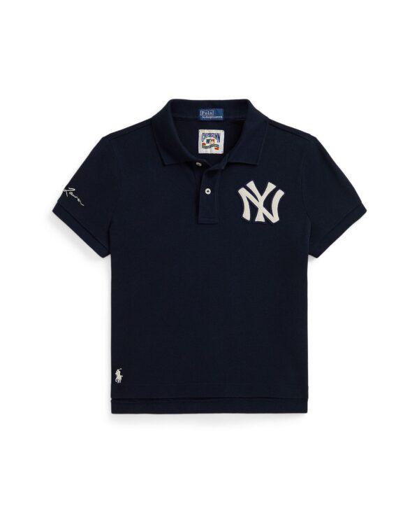 Girls' 7-16 Short-Sleeve Yankees Polo Shirt
