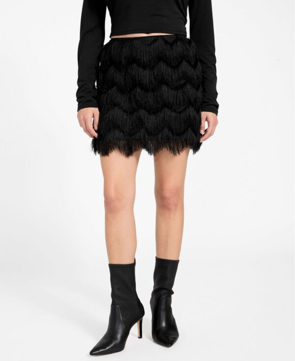Women's Alyna Fringe Mini Skirt