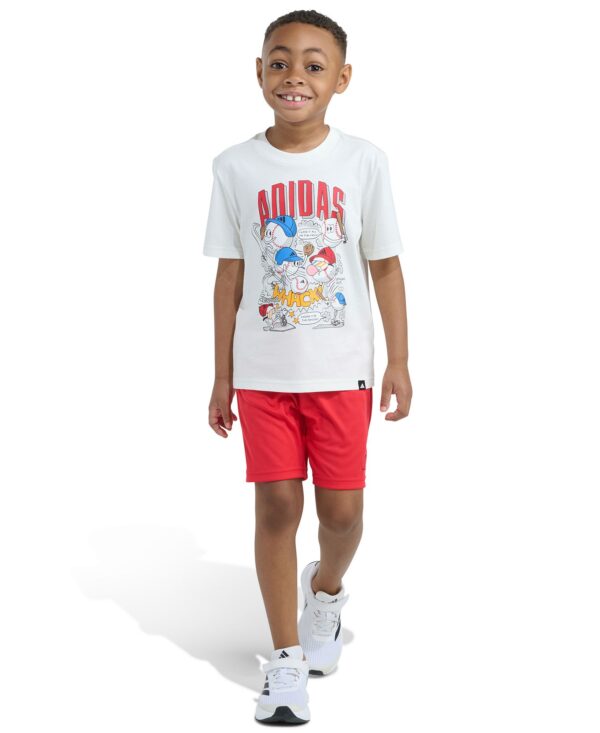 Boys' 2T-7 Essential Graphic T-Shirt and Shorts, 2-Piece Set