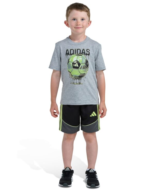 Boys' 2T-7 Graphic T-Shirt and Color block Shorts, 2-Piece Set