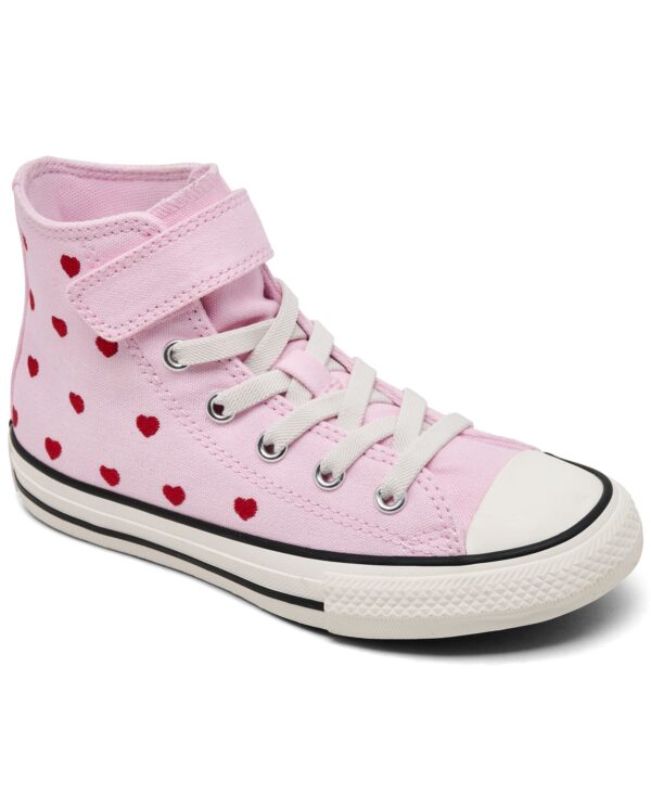 Little Girls Chuck Taylor All Star Heart High Top Casual Sneakers from Finish Line