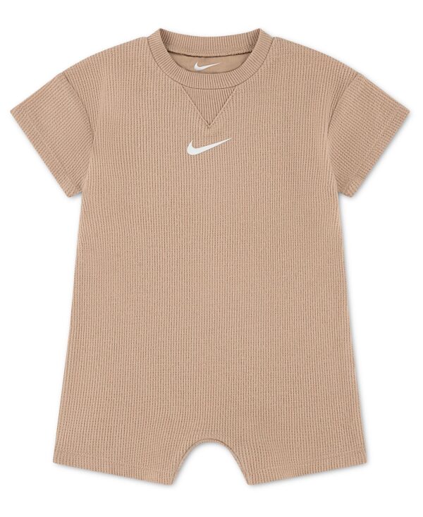 Baby Boys' and Girls' Crewneck Waffle Romper