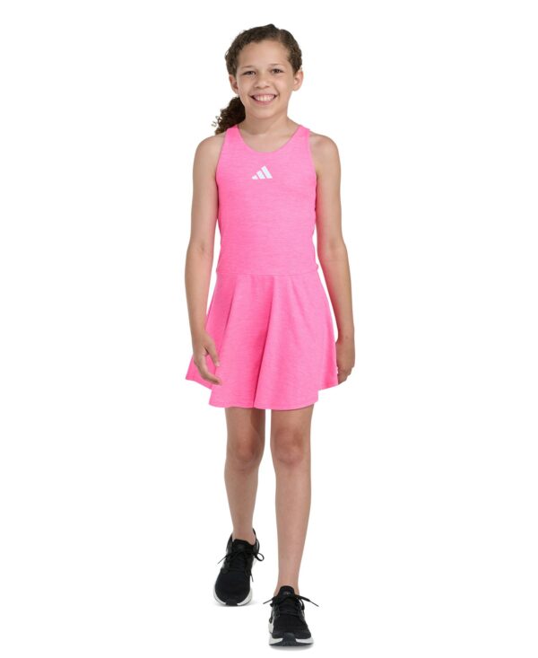 Girls' 8-16 Sleeveless Mélange Flounce Dress