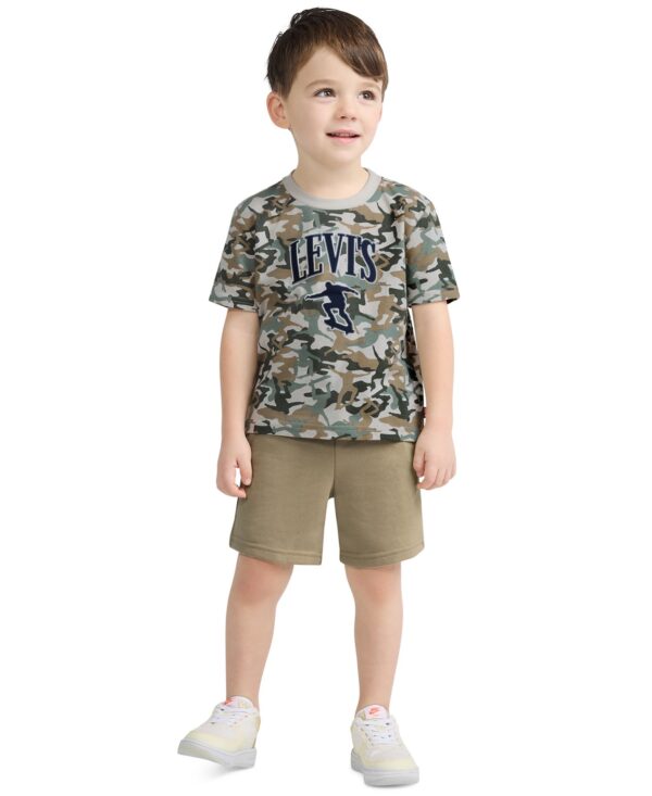 Boys' 2T-7 Graphic T-Shirt and Elastic Shorts, 2-Piece Set