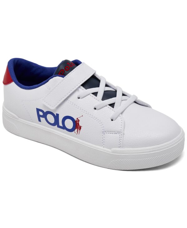 Little Kids Sutton Graphic Fastening Strap Casual Sneakers from Finish Line