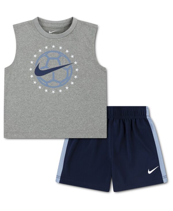 Toddler Boys' 2T-4T Goal Mode Tank Top and Shorts, 2-Piece Set
