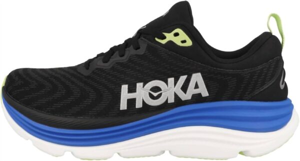 men's gaviota 5 running shoes in black/electric cobalt