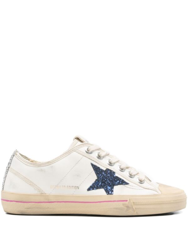 low-top silk and nylon sneakers