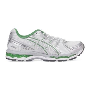 silver / green gel nyc sneaker
