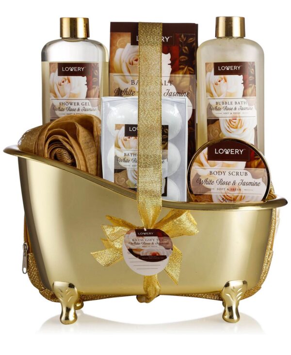 8 Piece White Rose Jasmine Body Care Gift Set