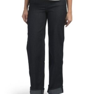 1822 DENIM High Rise Slim Wide Leg Jeans