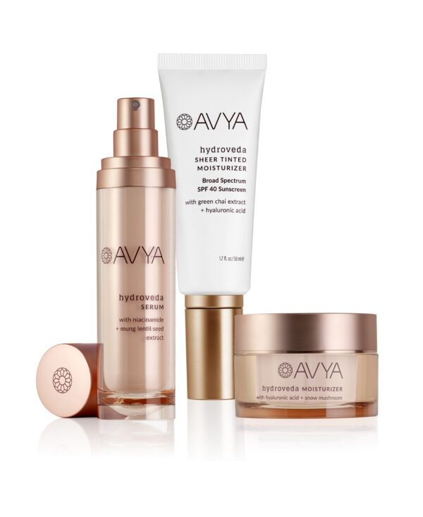 Hydroveda Glow, Soothe and Sun Protect Trio Set, 3 Piece