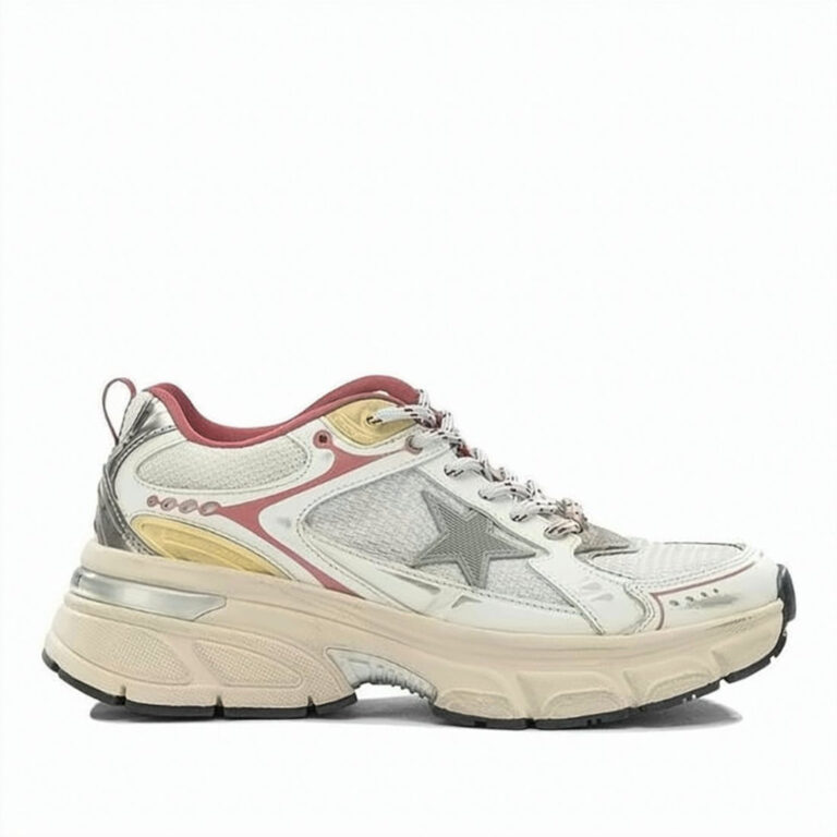 silk and nylon textured sole sneakers