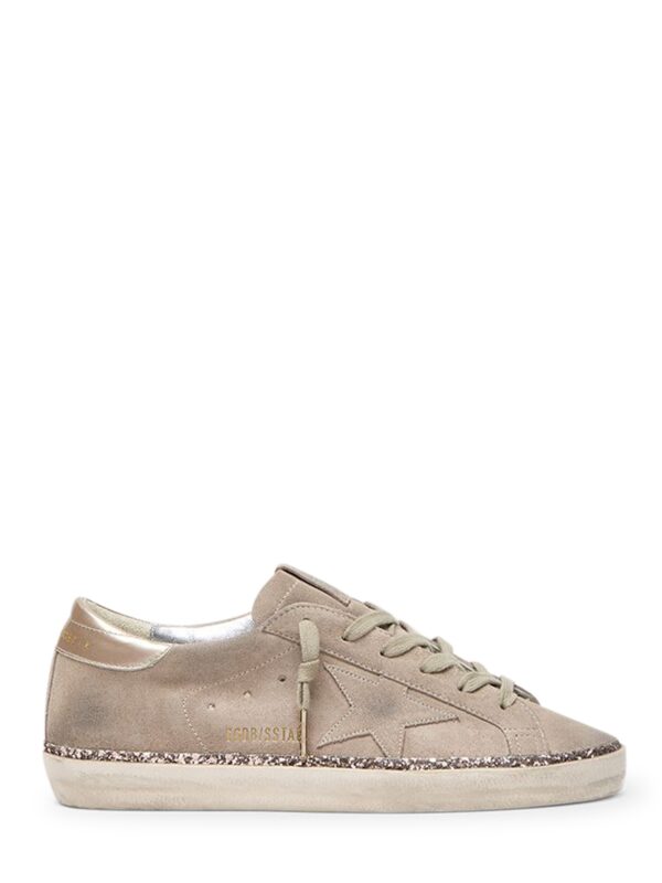 soft suede low-top sneakers with tonal star accent