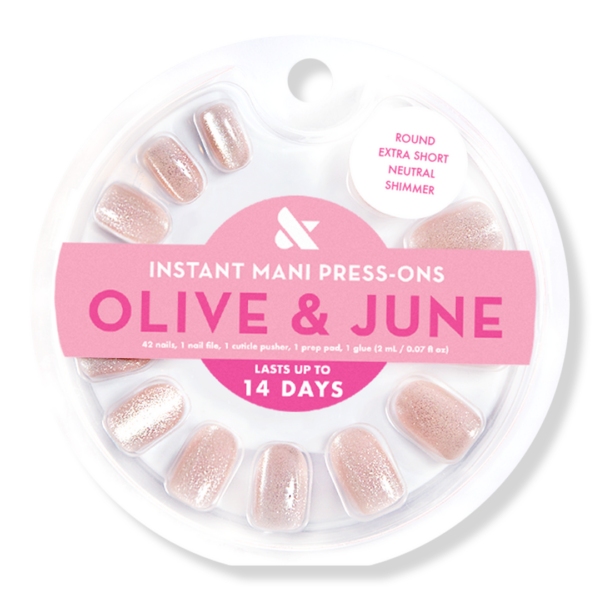 Instant Mani Press-On Nails Neutral Shimmer