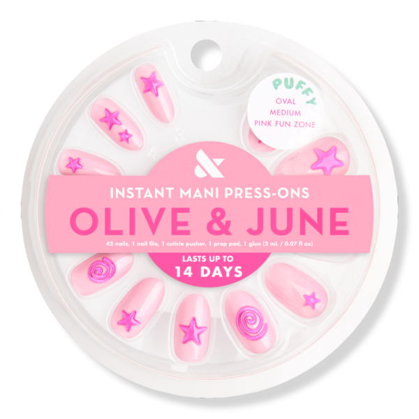 Instant Mani Press-On Nails Pink Fun Zone