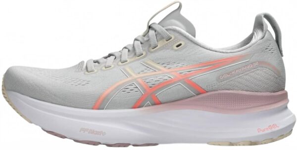 women's gel kayano 32 sneakers in cloud grey/seashell
