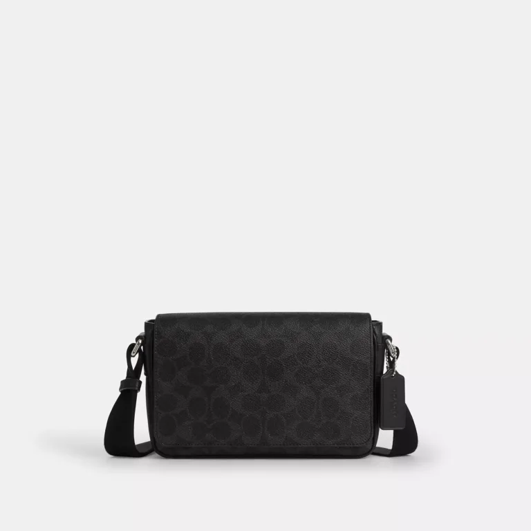 jack small flap crossbody bag in signature canvas