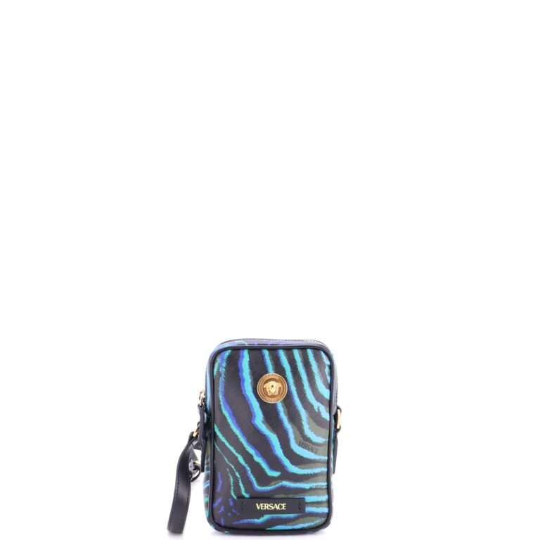 medusa biggie pouch crossbody bag printed leather micro