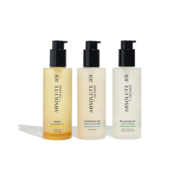 Double Cleansing Kit - Cleansing Oil | Foaming Cleanser | Skin Toner, 200ml each