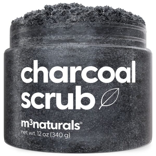 M3 | Charcoal Exfoliating Body Scrub | with Collagen | 12 oz