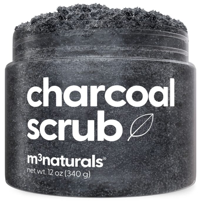 M3 | Charcoal Exfoliating Body Scrub | with Collagen | 12 oz