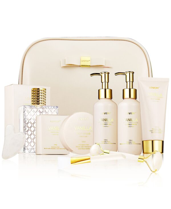 10-Pc. Luxury Vanilla Bath & Body Care Spa Gift Set