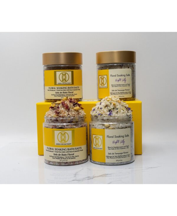 2pc Floral Bath Salt set