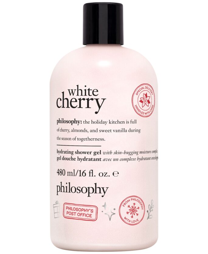 White Cherry Hydrating Shower Gel, Bubble Bath, & Shampoo, 16 oz.
